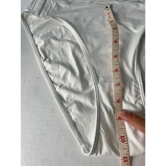 SLICK CHICKS High waist, high Cut Bikini Bottom, white, size small - Picture 8 of 9